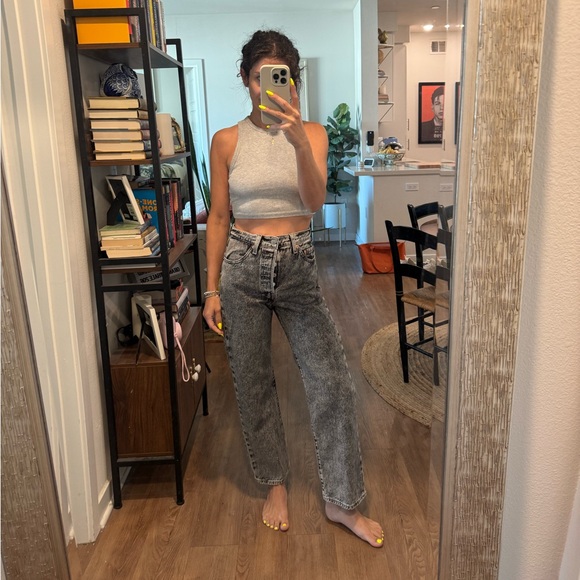 Levi's Denim - Women's Gray Acid Wash Levi’s Jeans